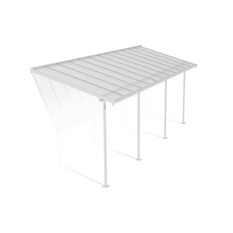 Palram - Canopia Sierra 7.5' x 22.5' Patio Cover - White/Clear (HG9085)