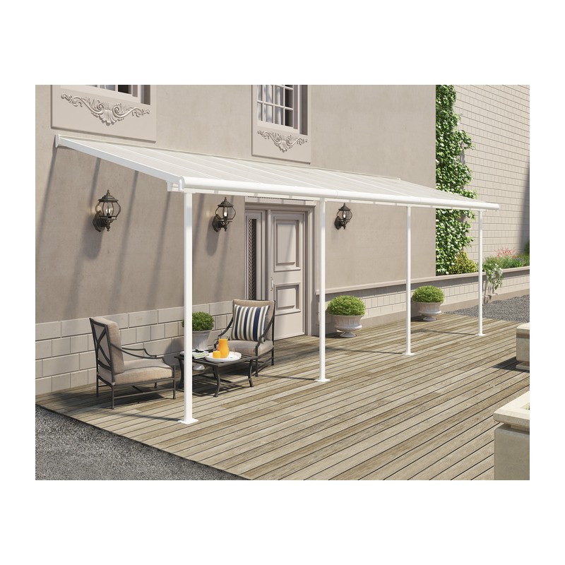 Palram - Canopia Sierra 7.5' x 22.5' Patio Cover - White/Clear (HG9085)