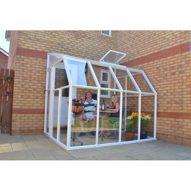Palram - Canopia 6x8 Sun Room 2 - Greenhouse Kit - White (HG7508)