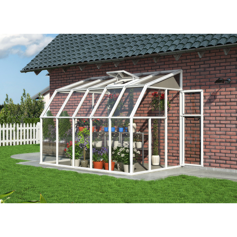 Palram - Canopia 6x10 Sun Room 2 - Greenhouse Kit - White (HG7510)