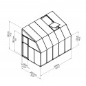 Rion 6x10 Sun Room 2 - Greenhouse Kit - White (HG7510)