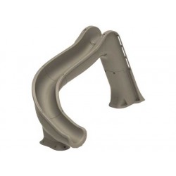 Global Side Winder Pool Slide - Sandstone (GPPSSW-SAND-L)
