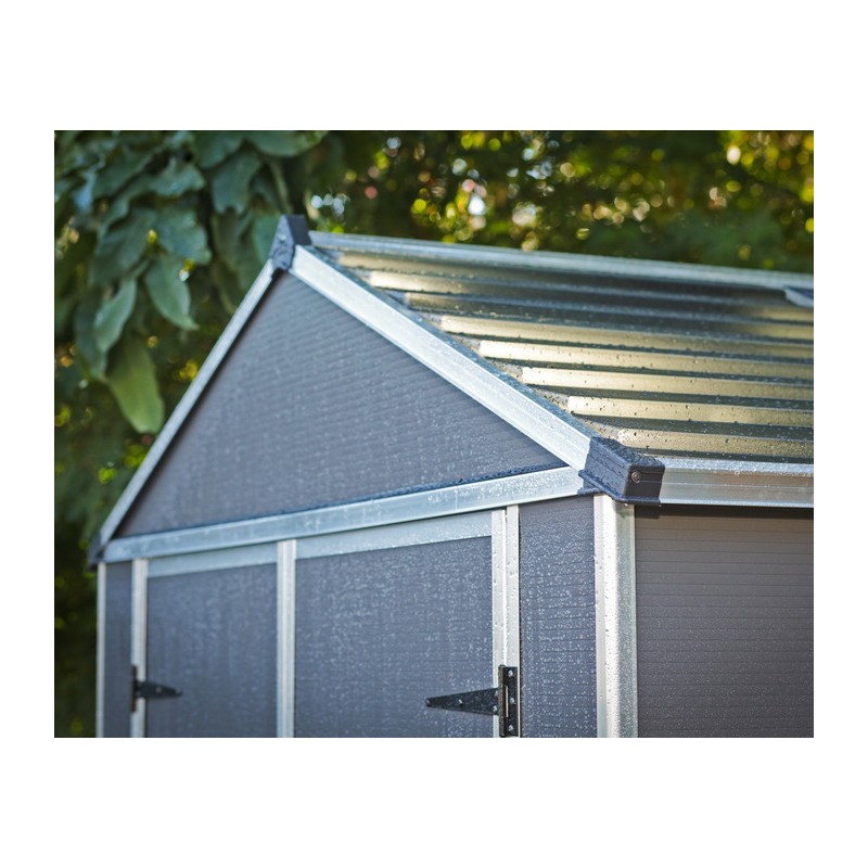 Palram - Canopia Rubicon 6' x 10' Shed - Gray (HG9710GY-1B)