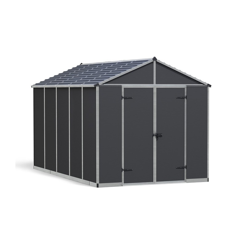 Palram - Canopia Rubicon 8' x 13' Shed - Gray (HG9732GY)