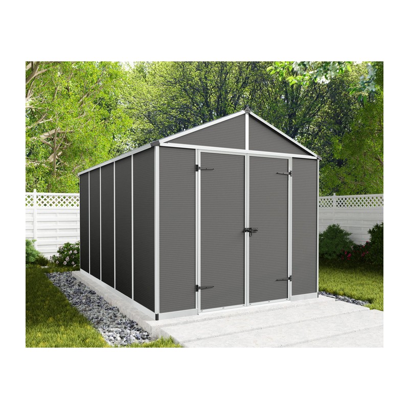 Palram - Canopia Rubicon 8' x 13' Shed - Gray (HG9732GY)