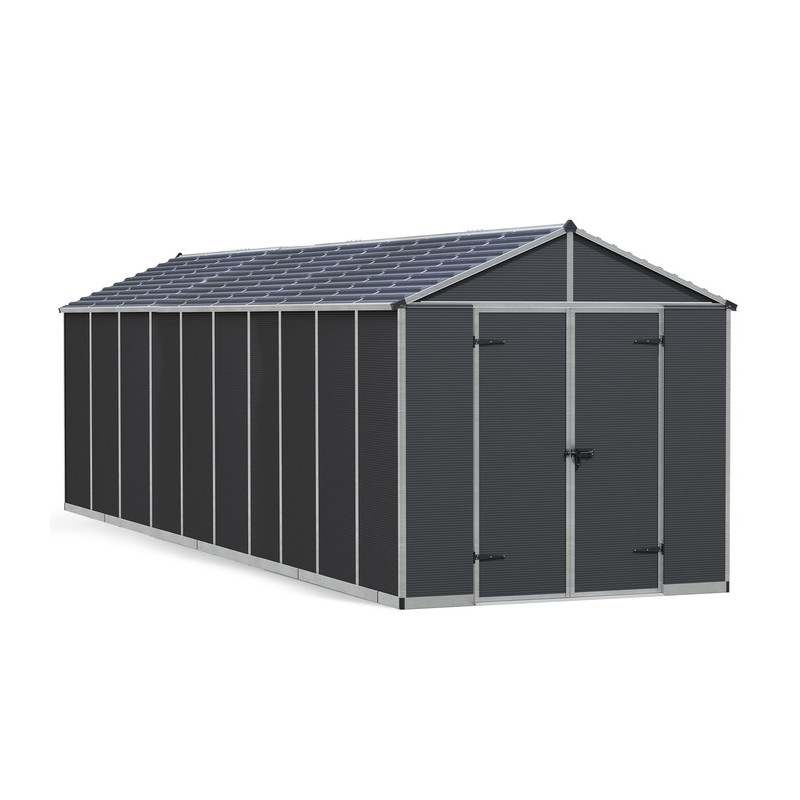 Palram - Canopia Rubicon 8' x 20' Shed - Gray (HG9735GY)