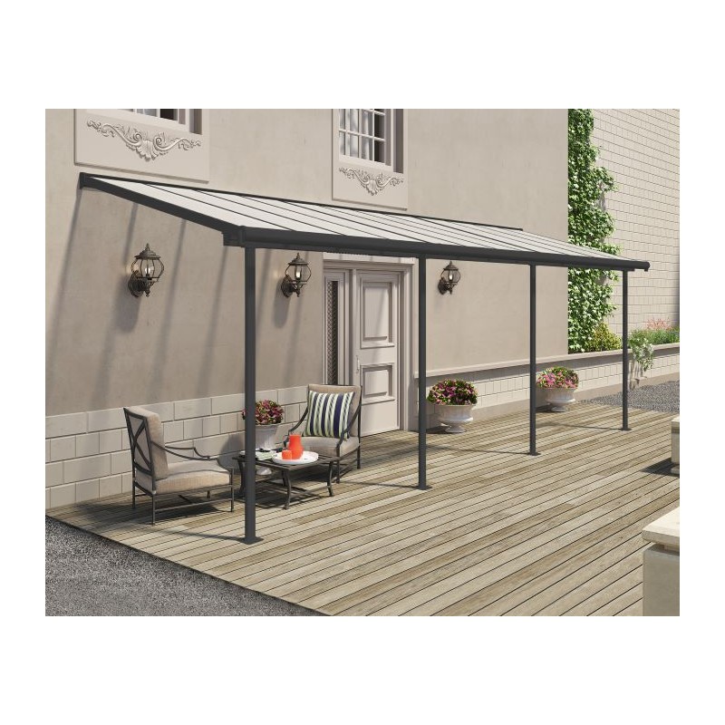 Palram - Canopia Sierra 7.5'x22.5' Patio Cover - Gray/Clear (HG9088)