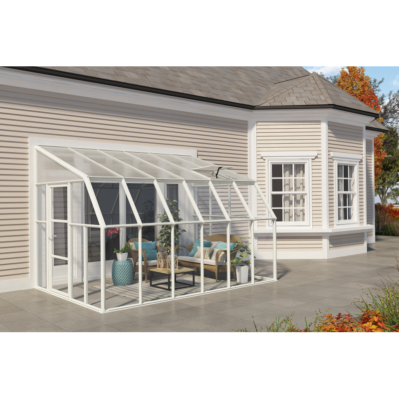 Rion  8x12 Sun Room 2 Greenhouse Kit - White (HG7612)