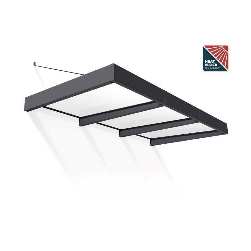 Palram - Canopia Sophia 9x5 Awning Kit - Gray/Mist (HG9533)