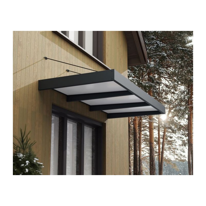 Palram - Canopia Sophia 9x5 Awning Kit - Gray/Mist (HG9533)