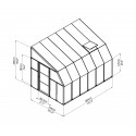 Rion  8x12 Sun Room 2 Greenhouse Kit - White (HG7612)