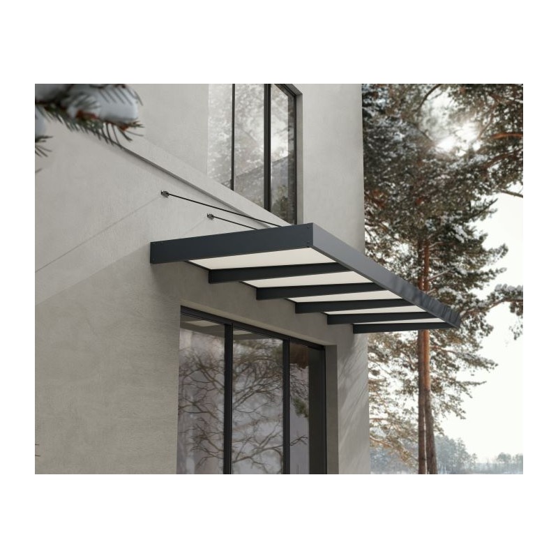 Palram - Canopia Sophia XL 5000 15x5 Awning Kit - Gray/Mist (HG9535)