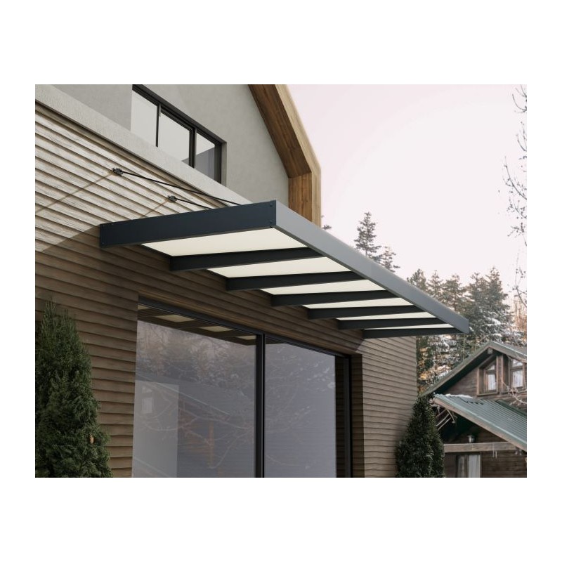 Palram - Canopia Sophia XL 6000 19x5 Awning Kit - Gray/Mist (HG9536)