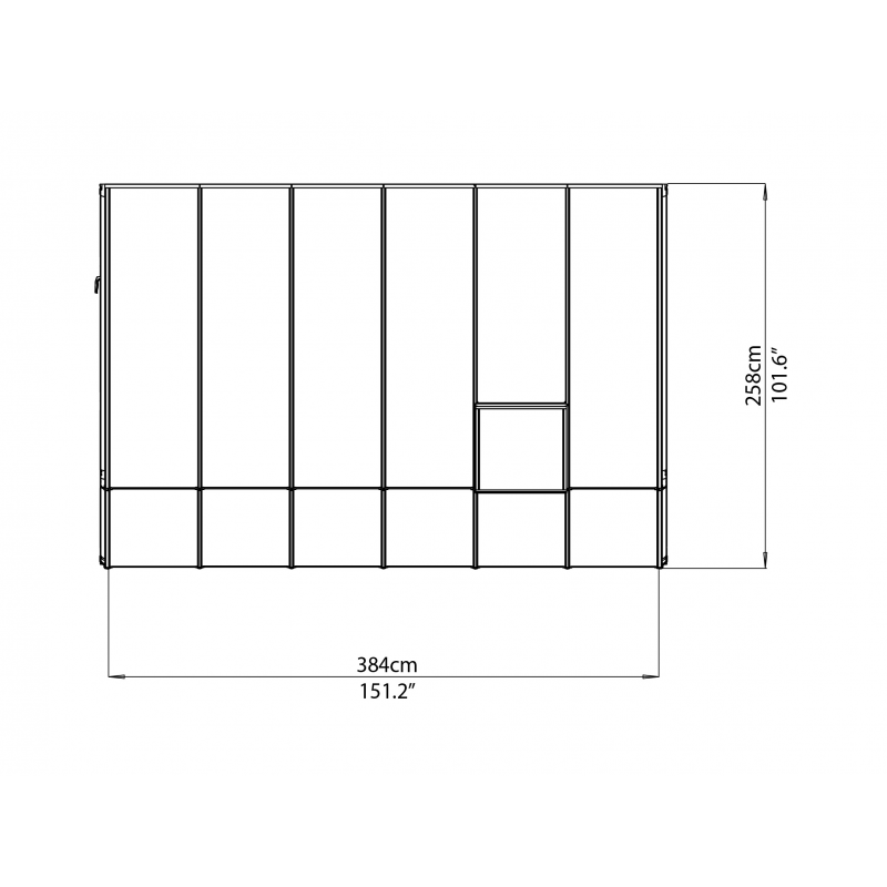 Rion  8x12 Sun Room 2 Greenhouse Kit - White (HG7612)