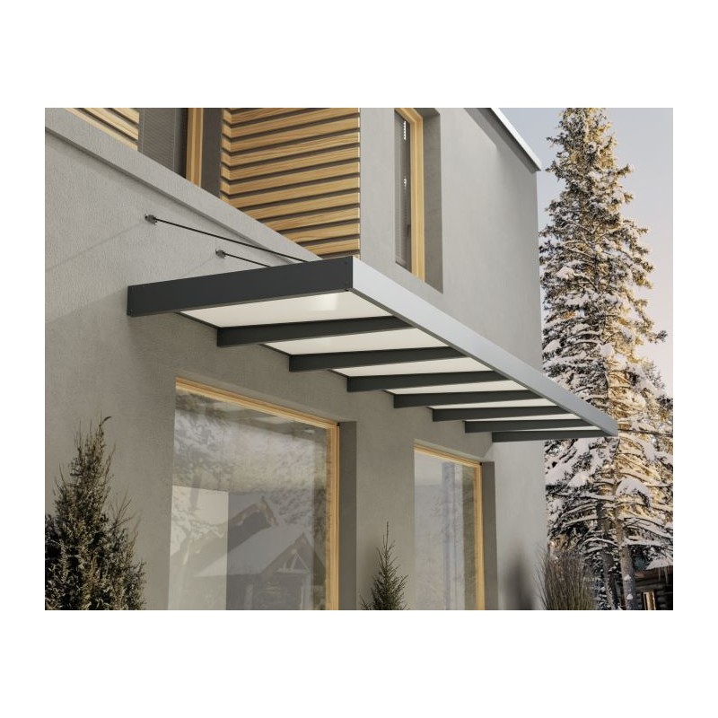 Palram - Canopia Sophia XL 7000 22x5 Awning Kit - Gray/Mist (HG9537)
