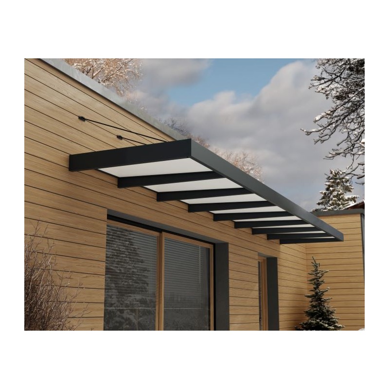 Palram - Canopia Sophia XL 8000 25x5 Awning Kit - Gray/Mist (HG9538)