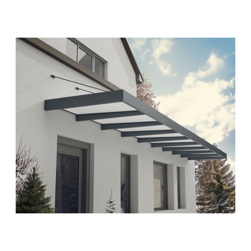 Palram - Canopia Sophia XL 9000 28x5 Awning Kit - Gray/Mist (HG9539)