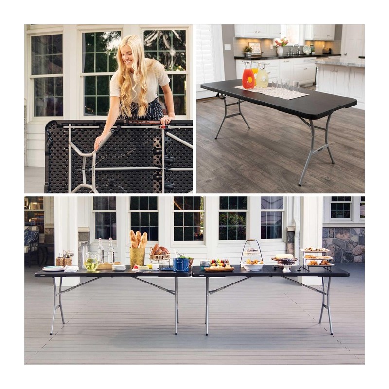 Lifetime Light Commercial 6-Foot Fold-In-Half Table (80788)