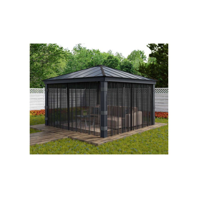 Palram - Canopia Dallas 14 x 14 Dallas Netting Set - 4 Piece (HG2012)