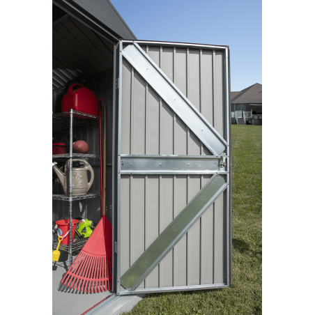 Arrow 10x12 Elite Steel Storage Shed - Anthracite (EG1012AN) Arrow 10x12 Elite Steel Storage Shed - Anthracite (EG1012AN)