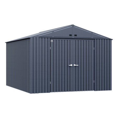 Arrow 10x12 Elite Steel Storage Shed - Anthracite (EG1012AN) Arrow 10x12 Elite Steel Storage Shed - Anthracite (EG1012AN)