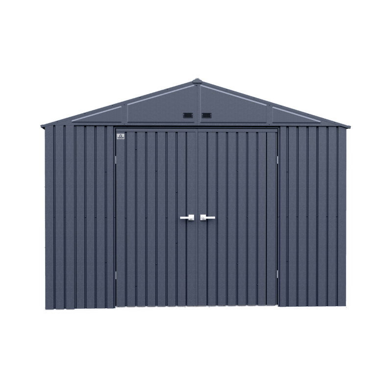 Arrow 10x12 Elite Steel Storage Shed - Anthracite (EG1012AN) Arrow 10x12 Elite Steel Storage Shed - Anthracite (EG1012AN)