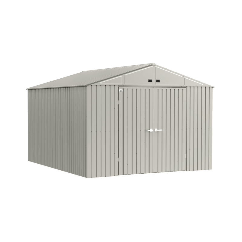 Arrow 10x12 Elite Steel Storage Shed - Cool Grey (EG1012CG) Arrow 10x12 Elite Steel Storage Shed - Cool Grey (EG1012CG)