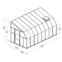 Rion  8x16 Sun Room 2 Greenhouse Kit - White (HG7616)