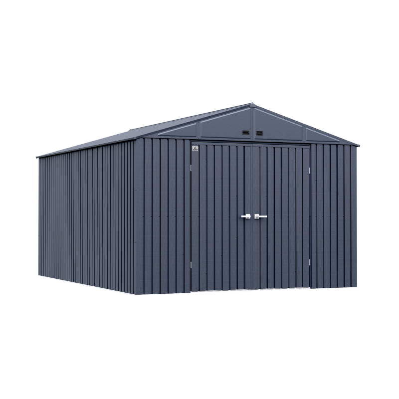 Arrow 10x14 Elite Steel Storage Shed - Anthracite (EG1014AN)