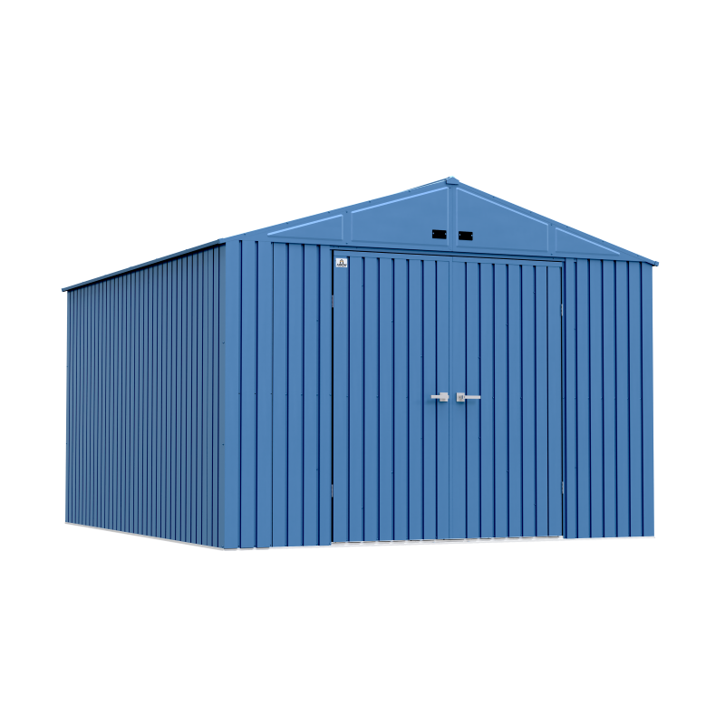 Arrow 10x14 Elite Steel Storage Shed - Blue Grey (EG1014BG)