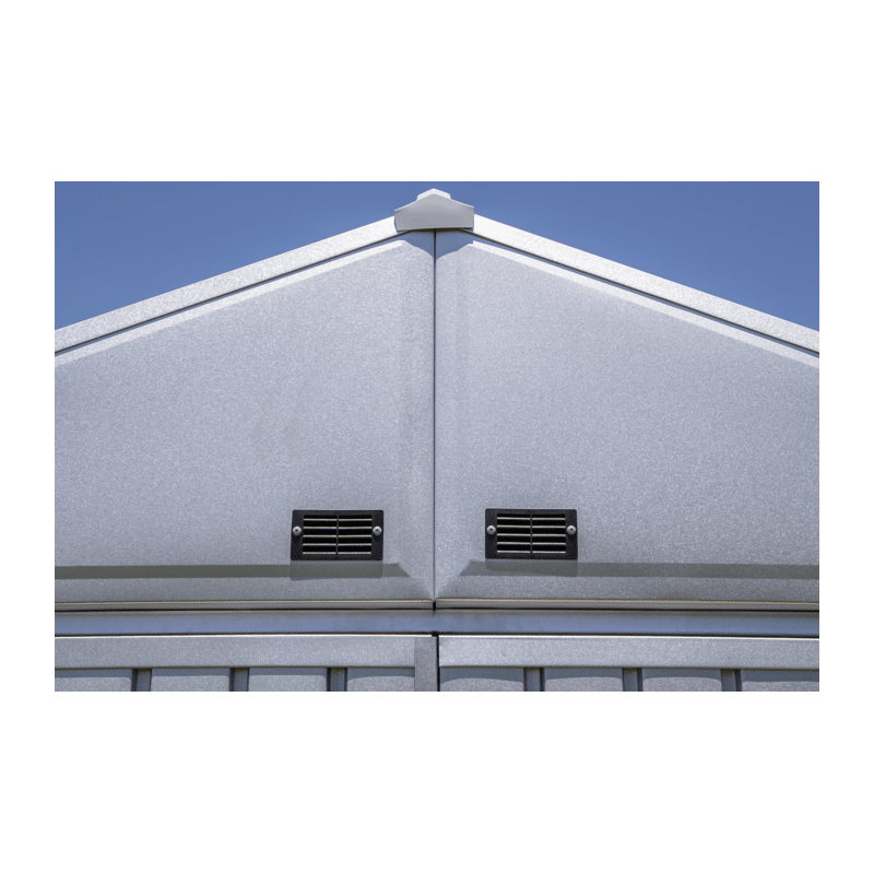 Arrow Elite 8x6 Metal Storage Shed Kit - Silver (EG86AB)