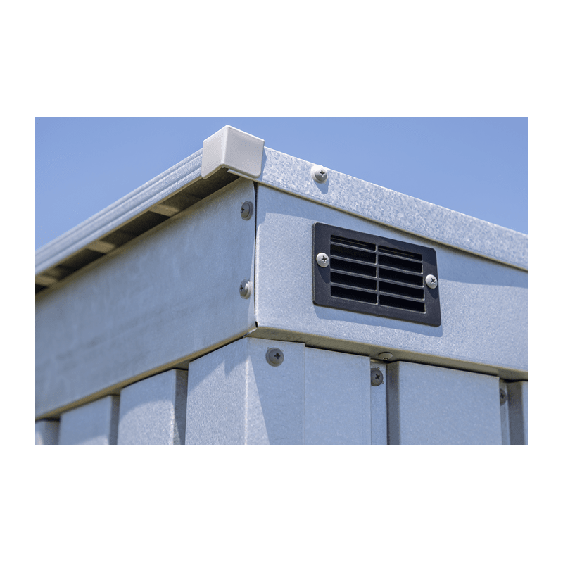 Arrow 6x4 Elite Steel Storage Shed - Silver (EP64AB)