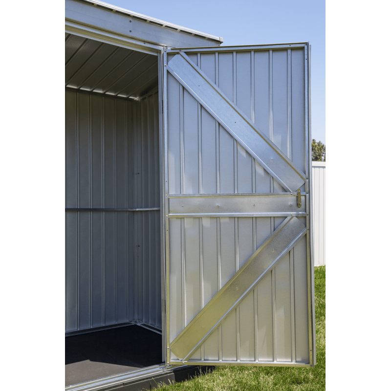 Arrow 6x4 Elite Steel Storage Shed - Silver (EP64AB)