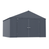 Arrow 12x12 Elite Steel Storage Shed - Anthracite (EG1212AN) Arrow 12x12 Elite Steel Storage Shed - Anthracite (EG1212AN)