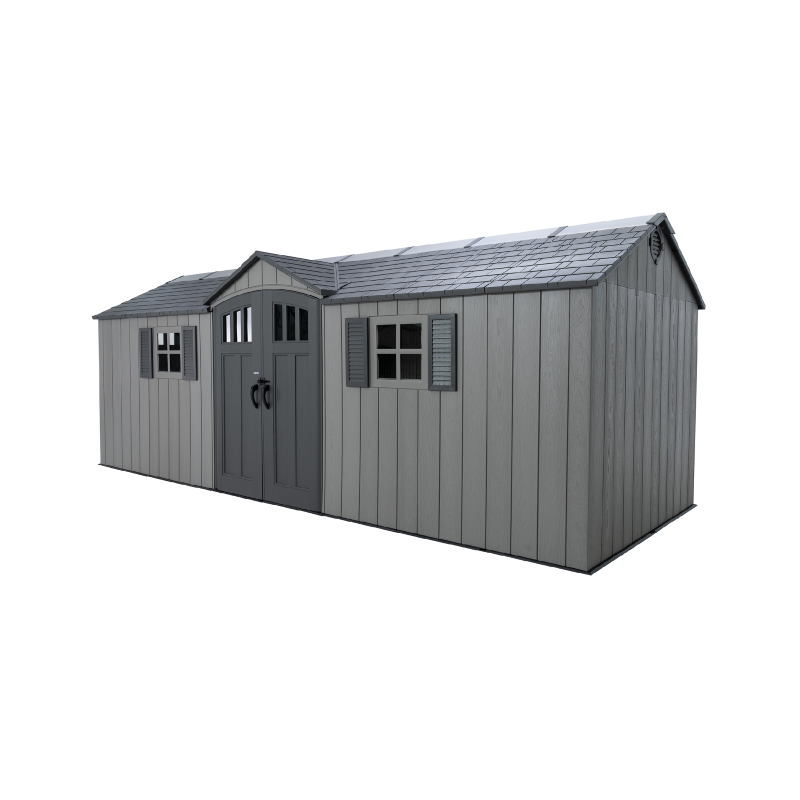Lifetime 20 x 8 Dual Entry with Carriage Doors -Gray (60456)