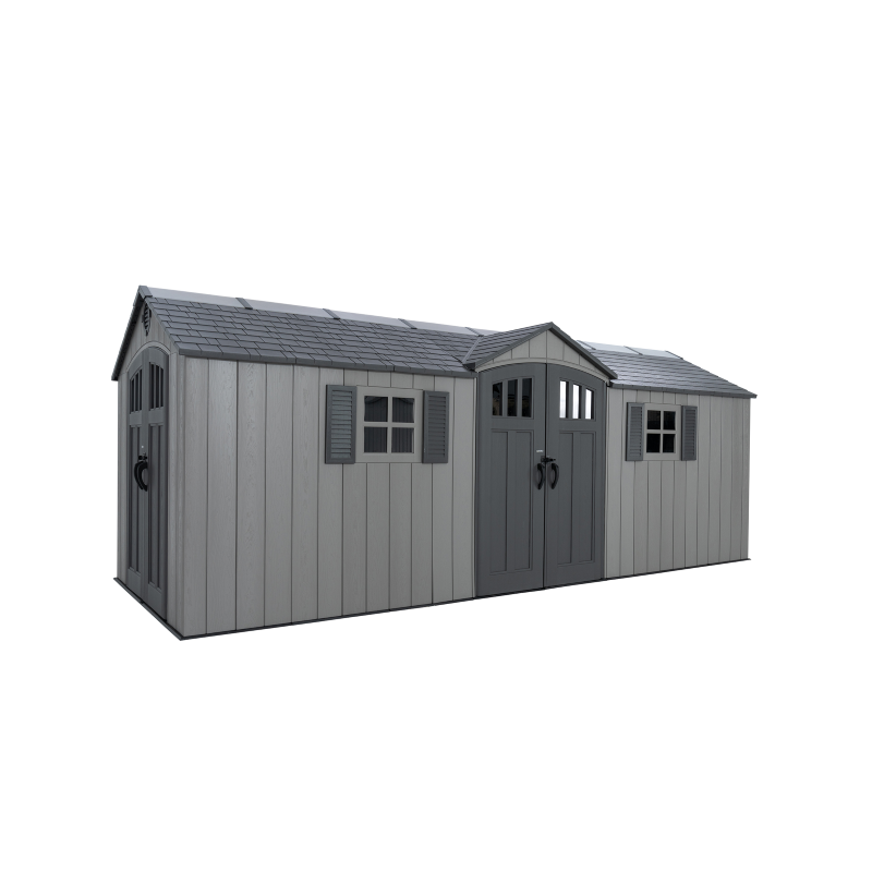 Lifetime 20 x 8 Dual Entry with Carriage Doors -Gray (60456)