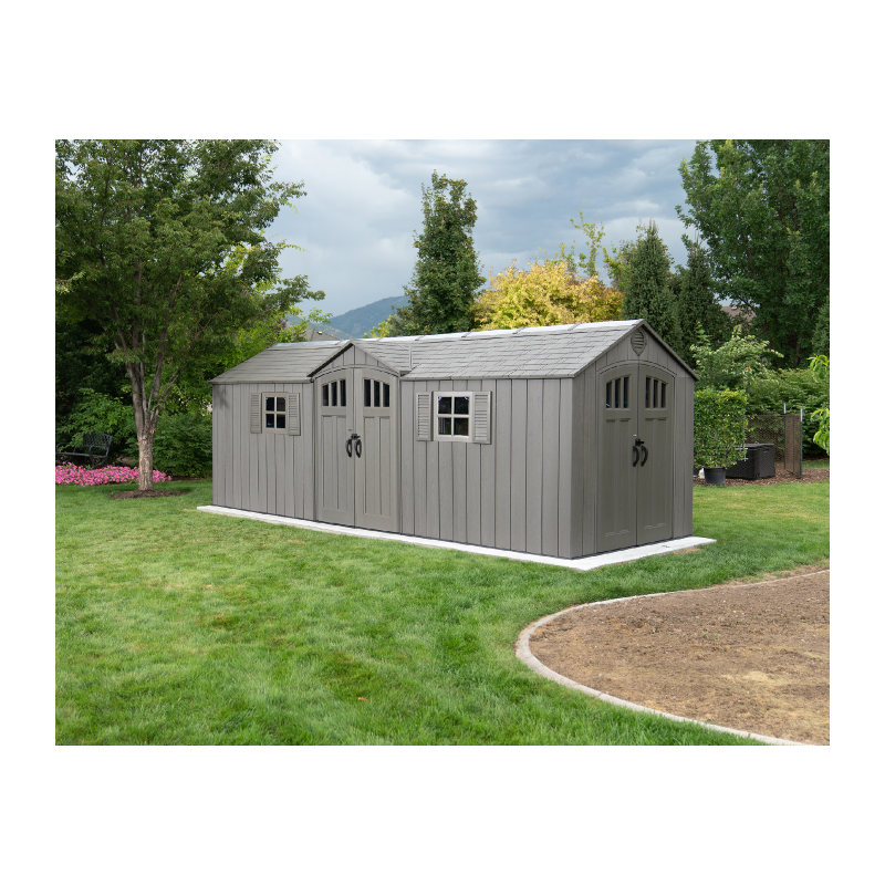 Lifetime 20 x 8 Dual Entry with Carriage Doors -Gray (60456)