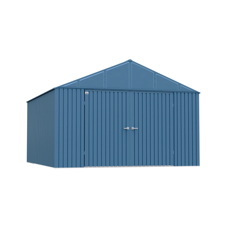 Arrow 12x14 Elite Steel Storage Shed - Blue Grey (EG1214BG)