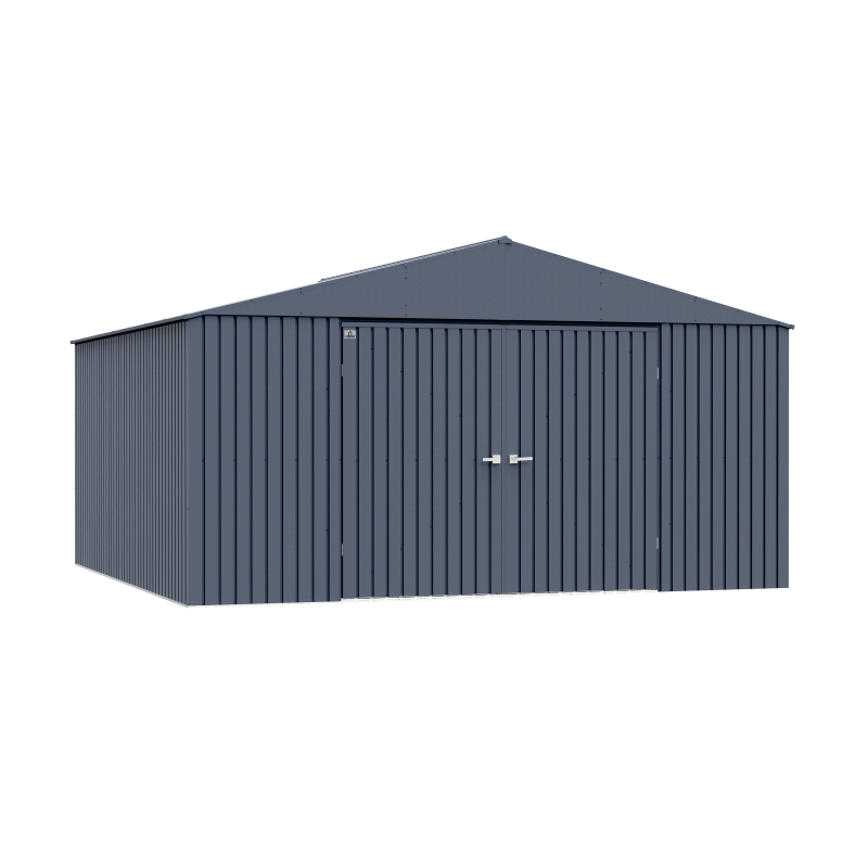 Arrow 14x14 Elite Steel Storage Shed - Anthracite (EG1414AN)