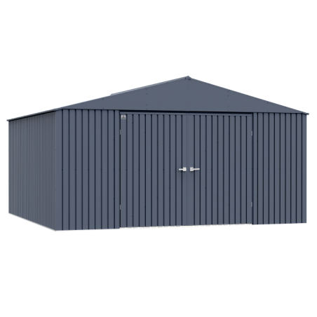 Arrow 14x14 Elite Steel Storage Shed - Anthracite (EG1414AN) Arrow 14x14 Elite Steel Storage Shed - Anthracite (EG1414AN)