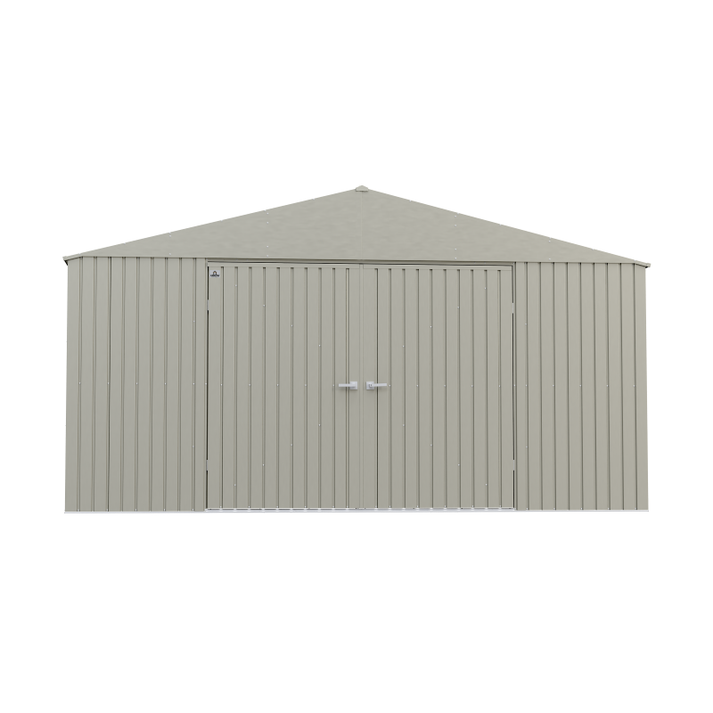 Arrow 14x14 Elite Steel Storage Shed - Cool Grey (EG1414CG)