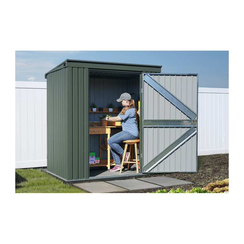 Scotts 6x4 Garden Storage Shed-Green (STTEP64)