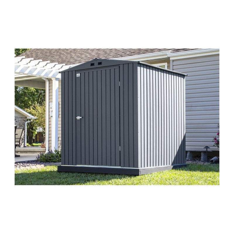 Arrow 6x6 Elite Steel Storage Shed - Anthracite (EG66AN)