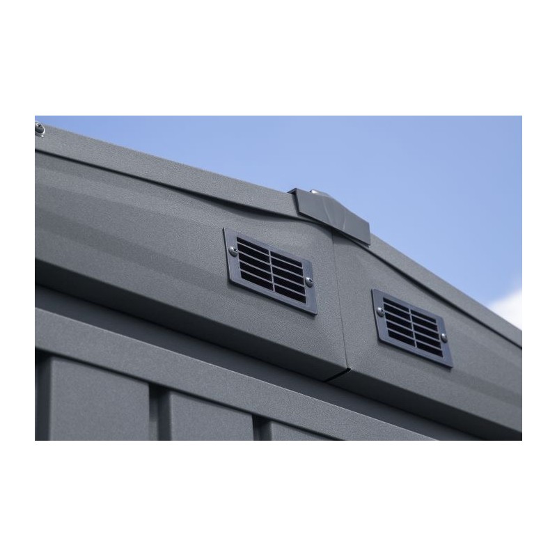 Arrow 6x6 Elite Steel Storage Shed - Anthracite (EG66AN)