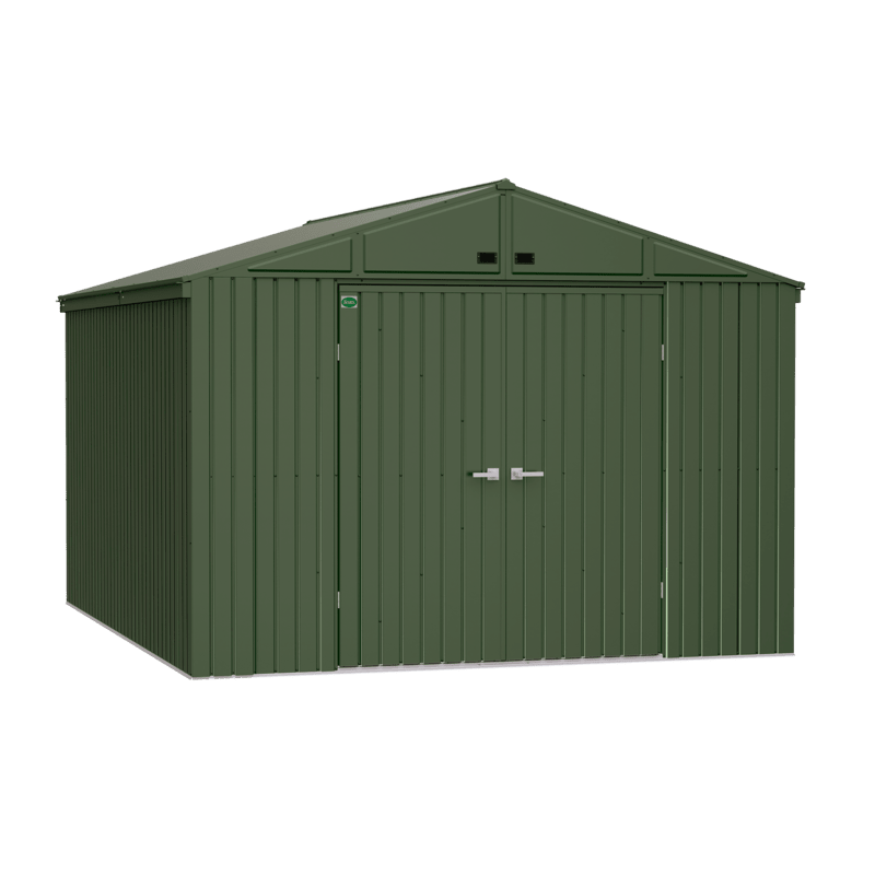 Scotts 10x14 Lawn Care Storage Shed-Green (STTEG1014)