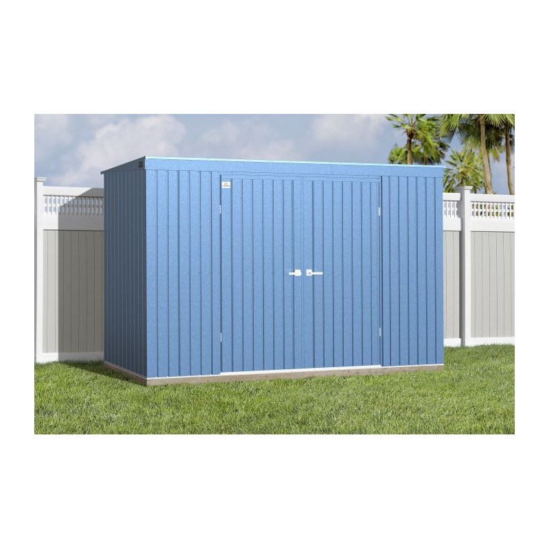 Arrow Elite 10x4 Metal Storage Shed Kit - Blue Grey (EP104BG)
