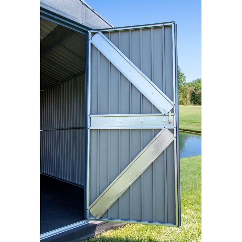 Arrow Elite 10x4 Metal Storage Shed Kit - Blue Grey (EP104BG)