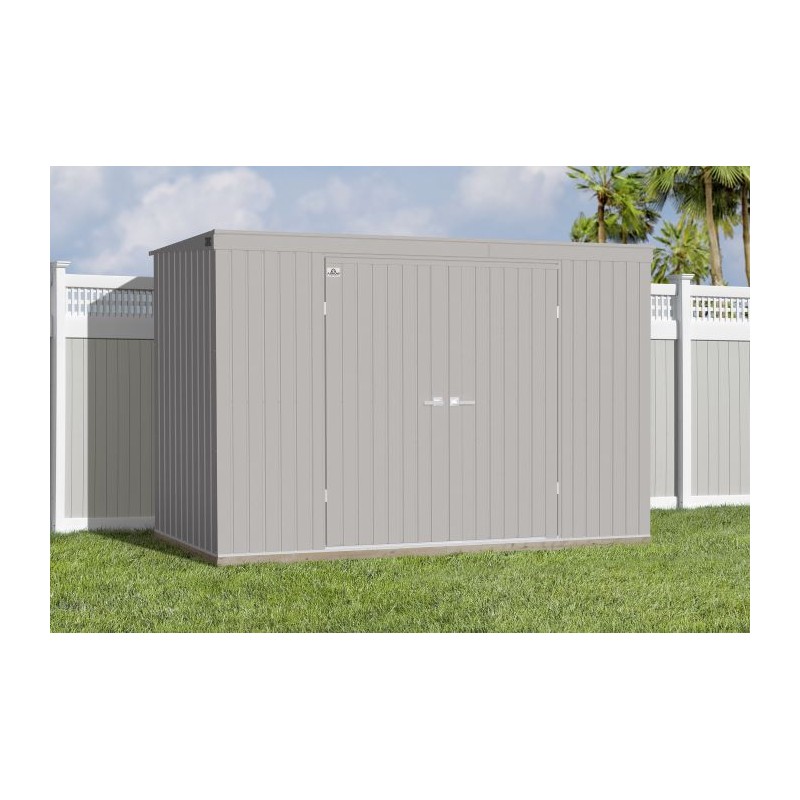 Arrow Elite 10x4 Metal Storage Shed Kit - Cool Grey (EP104CG)