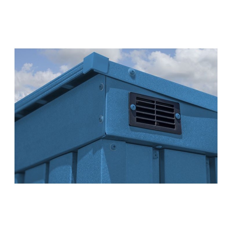 Arrow Elite 6x4 Metal Storage Shed Kit - Blue Grey (EP64BG)