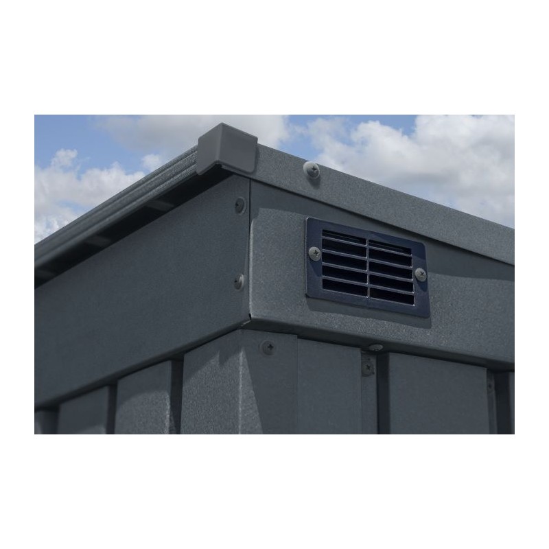 Arrow Elite 8x4 Metal Storage Shed Kit - Anthracite (EP84AN)